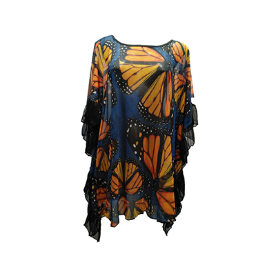 20320 Pillo Blusón Corto Mesh Uni Negro Monarcas
